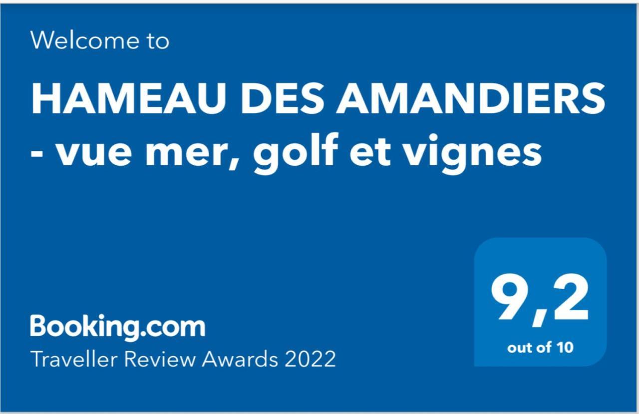 Apartament Hameau Des Amandiers - Vue Mer, Golf Et Vignes Saint-Cyr-sur-Mer Zewnętrze zdjęcie