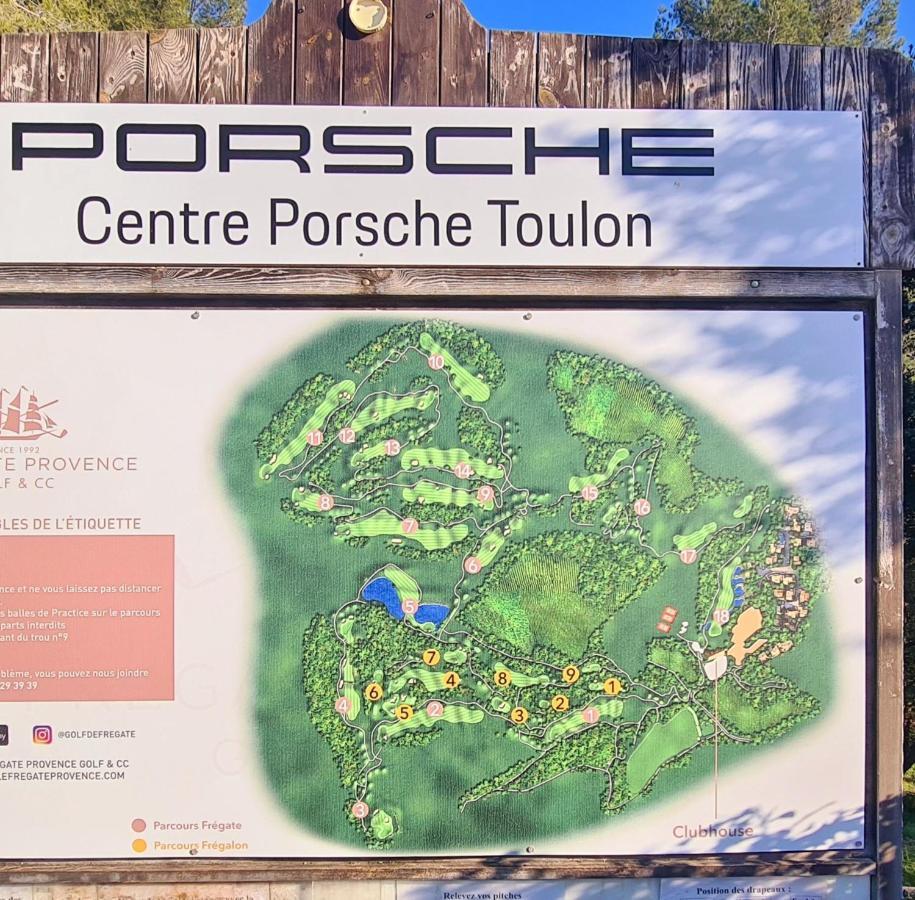 Apartament Hameau Des Amandiers - Vue Mer, Golf Et Vignes Saint-Cyr-sur-Mer Zewnętrze zdjęcie